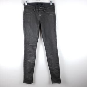J Brand Wax Coated Super Skinny Pants Size 26